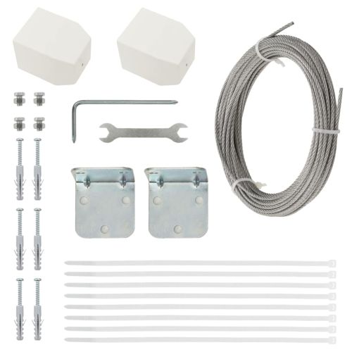 Балконски параван, син, 140x240 см, оксфорд плат