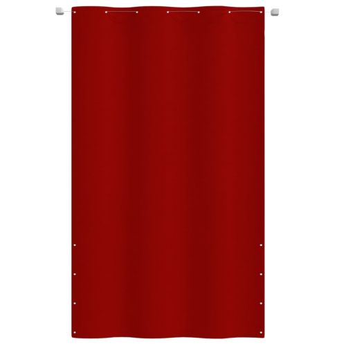 Балконски параван, червен, 140x240 см, оксфорд плат