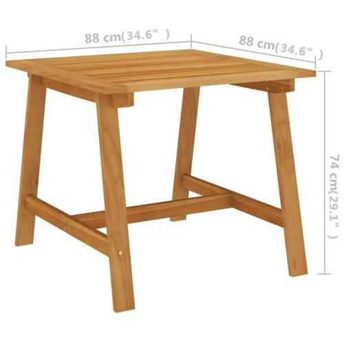 Градински трапезен комплект, 3 части, черен