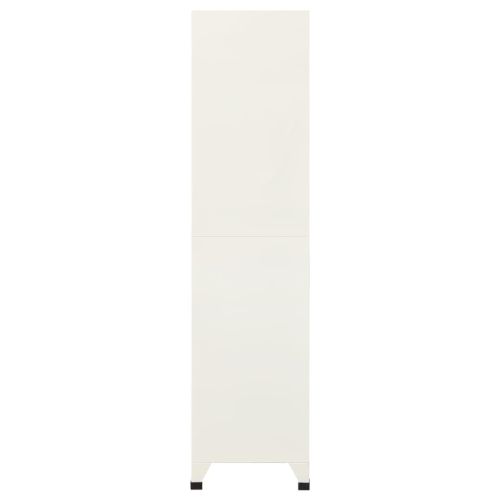 Заключващ се шкаф, сиво и синьо, 90x45x180 см, стомана