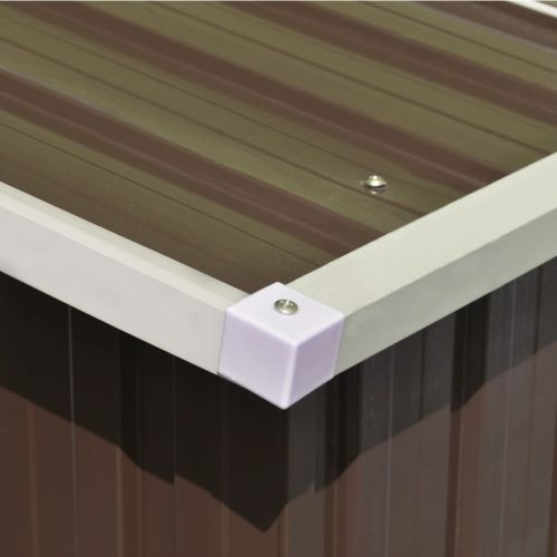 Градинска барака, 257x298x178 см, метал, кафява