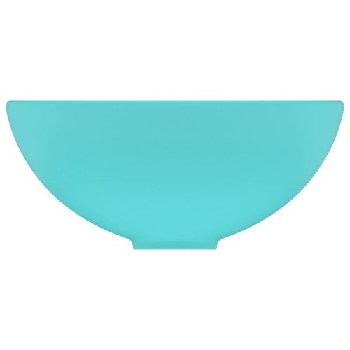 Мивка за баня лукс кръгла светлозелен мат 32,5x14 см керамика