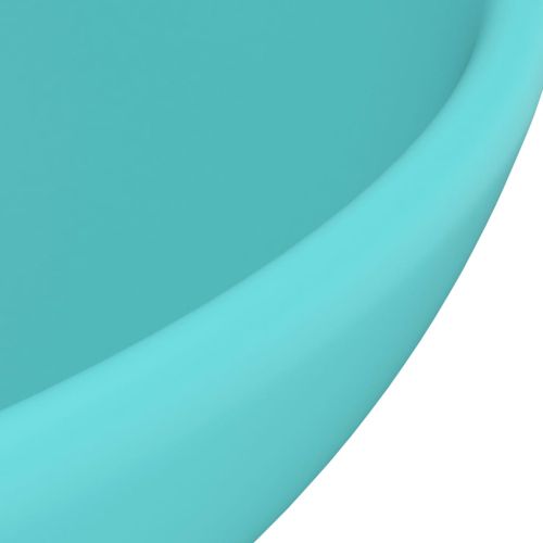 Мивка за баня лукс кръгла светлозелен мат 32,5x14 см керамика