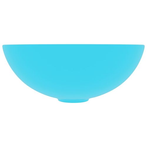 Керамична мивка за баня, светлозелена, кръгла