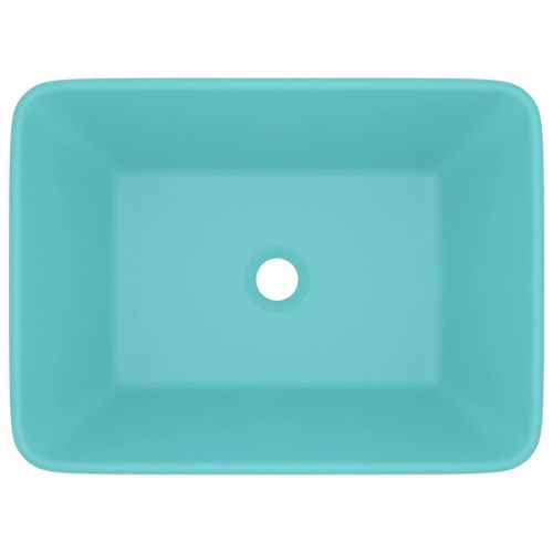 Луксозна мивка, матово светлозелена, 41x30x12 см, керамика