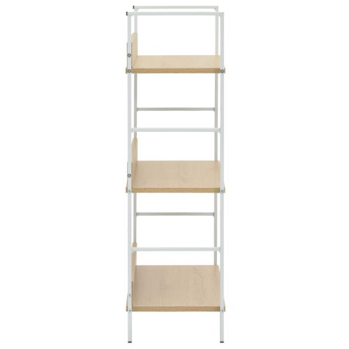 Библиотека с 3 рафта, дъб, 60x27,6x90,5 см, инженерно дърво