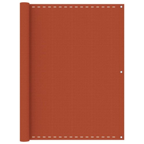 Балконски параван, оранжев, 120x500 см, HDPE