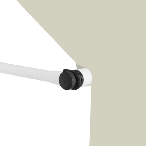 Ръчно прибиращ се сенник, 100 см, кремав