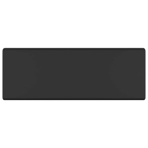 Мивка с преливник лукс квадрат черен мат 41x41 см керамика