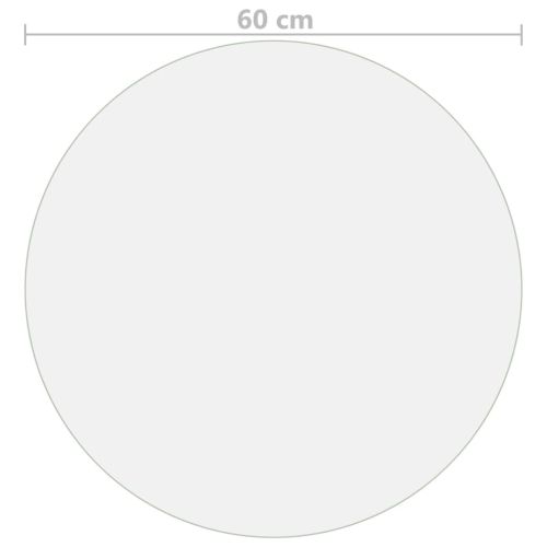 Протектор за маса, прозрачен, Ø 60 см, 1,6 мм, PVC