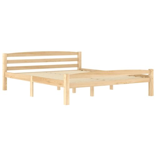 Рамка за легло, борово дърво масив, 160x200 cм