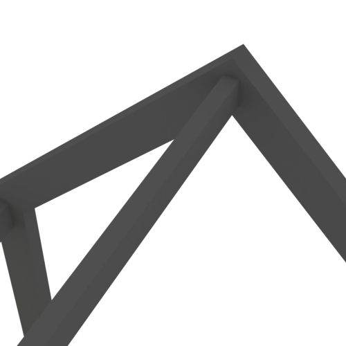 Рамка за детско легло с чекмедже тъмносива бор масив 80х160 см