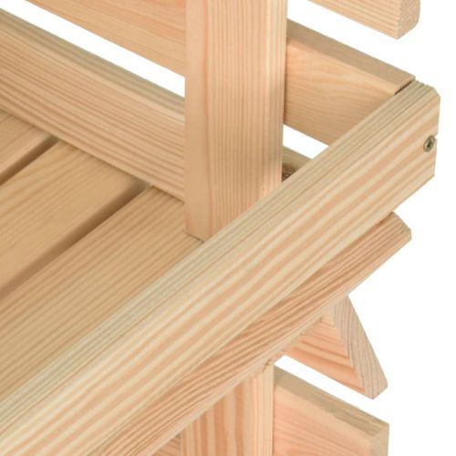 Количка за зеленчуци, 37x30x80 см, борово дърво масив