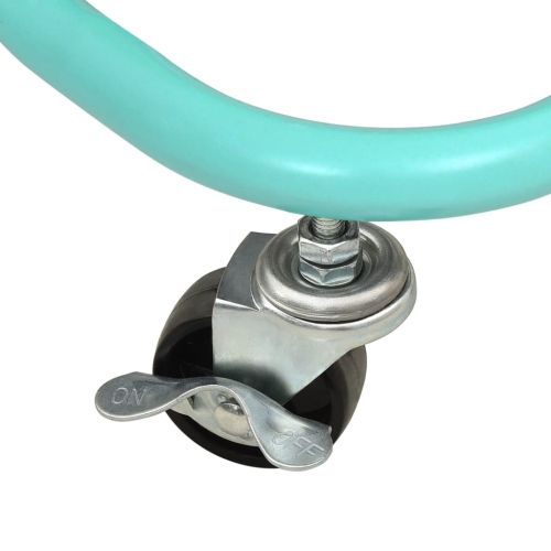 Кухненска количка, 3 нива, тюркоаз, 42x35x85 см, желязо и ABS