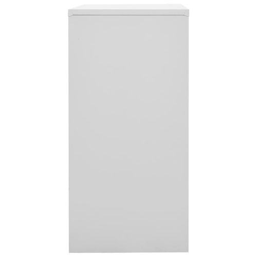 Заключващ се шкаф, светлосиво и синьо, 90x45x92,5 см, стомана