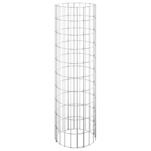 Габион кръгли повдигнати лехи 3бр поцинкована стомана Ø30x100см