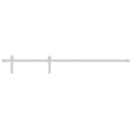 Механизъм за плъзгаща се врата, 200 см, стомана, бял