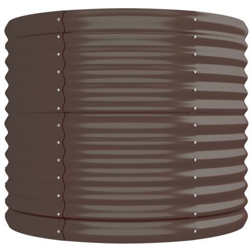 Градинска повдигната леха поцинкована стомана кафяво