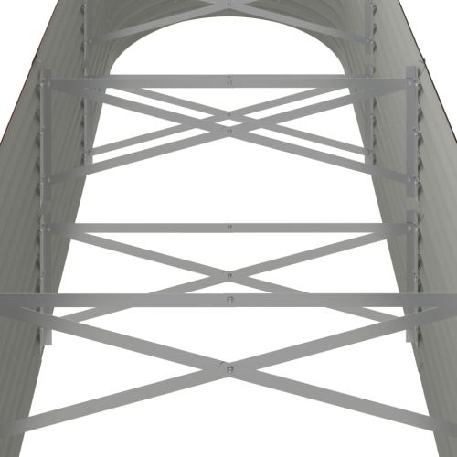 Градинска повдигната леха поцинкована стомана кафяво