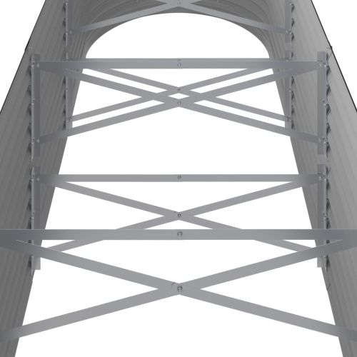 Градинска повдигната леха поцинкована стомана антрацит