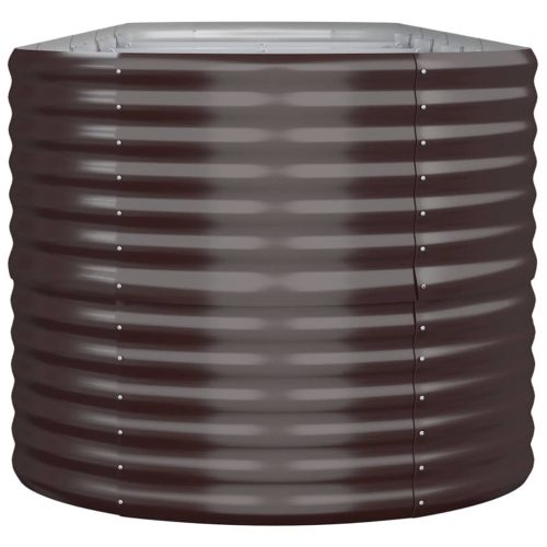 Градинска повдигната леха поцинкована стомана кафяво