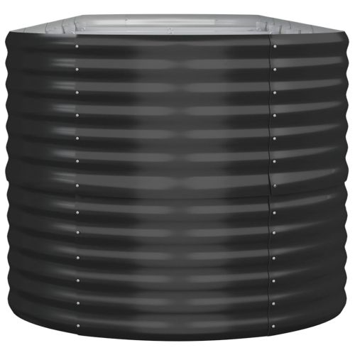 Градинска повдигната леха поцинкована стомана антрацит