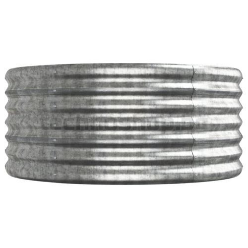 Градинска повдигната леха поцинкована стомана сребрист