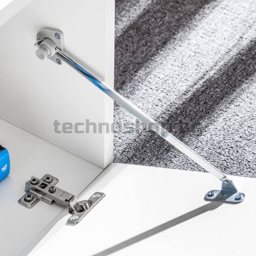 ТВ секция от 5 части с LED осветление, черен гланц