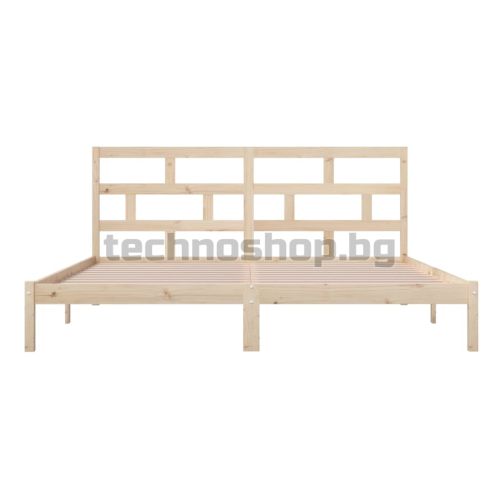 Рамка за легло, бор масив, 200x200 см