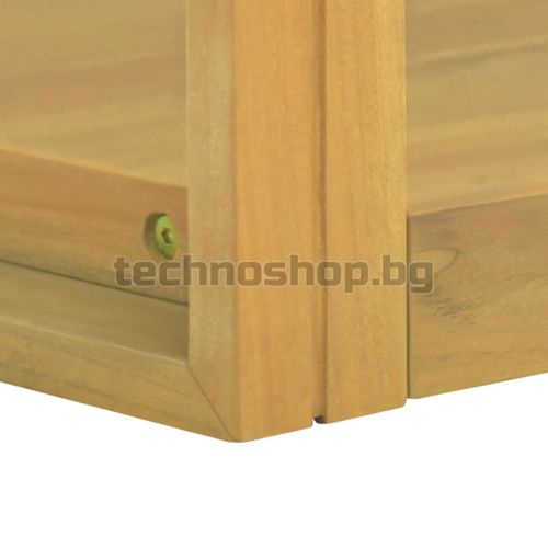 Стенен шкаф за баня, 45x45x35 см, тиково дърво масив