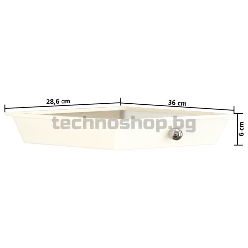 Мобилна количка за съхранение с 10 чекмеджета бяла пластмаса