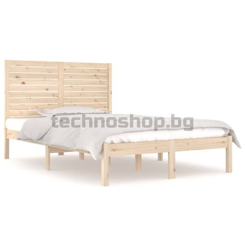 Рамка за легло, дърво масив, 120x190 см, Small Double