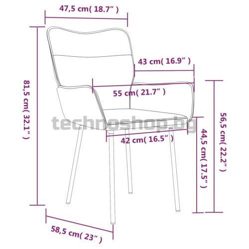 Трапезни столове, 2 бр, черни, кадифе