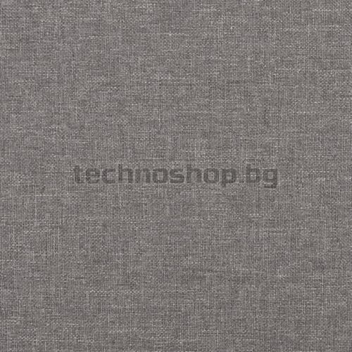 Трапезни столове, 2 бр, светлосиви, текстил