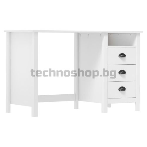 Бюро Hill с 3 чекмеджета 120x50x74 см бор масив
