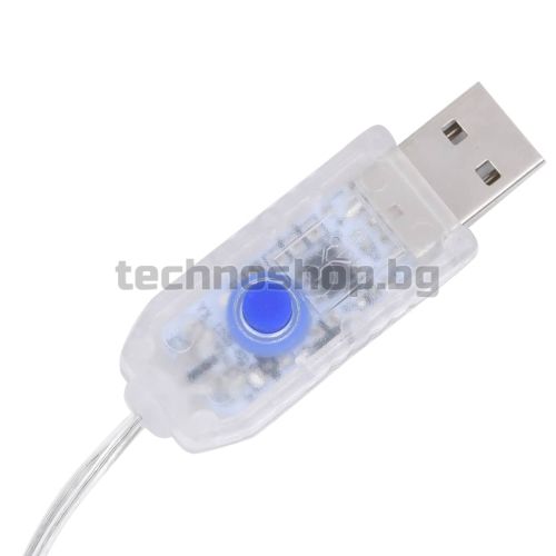 Коледна украса елен, акрил, 140 LED, 120 см, многоцветен