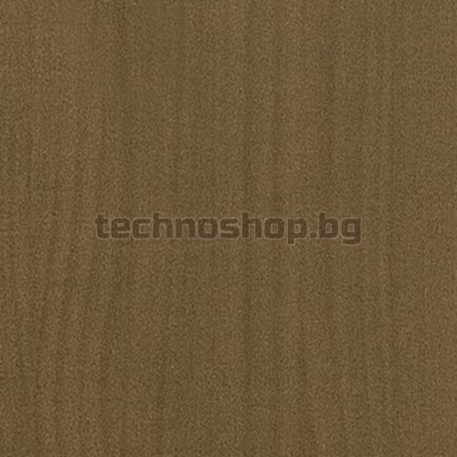 Рамка за легло, меденокафява, бор масив, 200x200 см