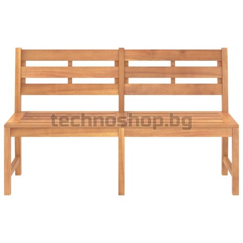 Градинска пейка, 150 см, тиково дърво масив