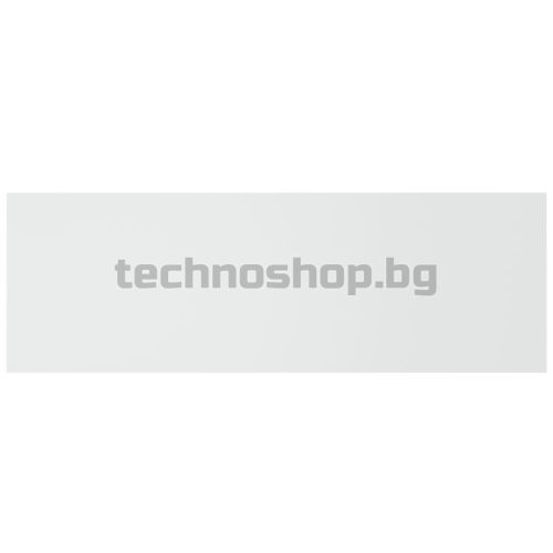 Горна табла за легло с шкафчета, бяла, инженерно дърво