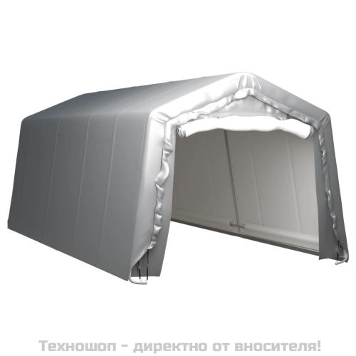 Палатка за съхранение, 300x600 см, стомана, сива