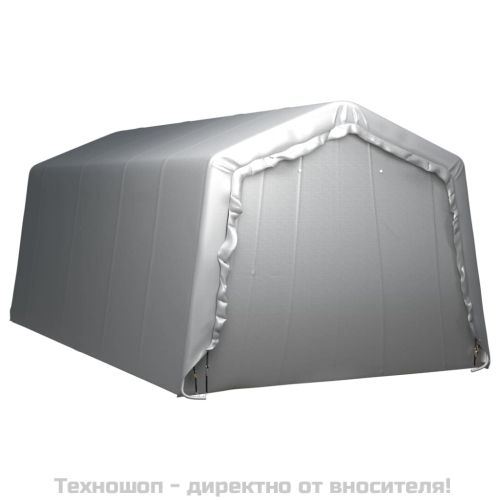 Палатка за съхранение, 300x600 см, стомана, сива