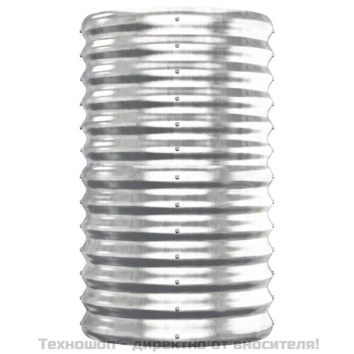 Градинска повдигната леха поцинкована стомана сребрист