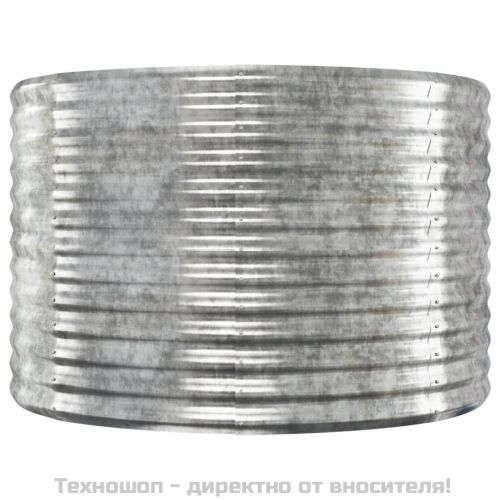 Градинска повдигната леха поцинкована стомана сребрист