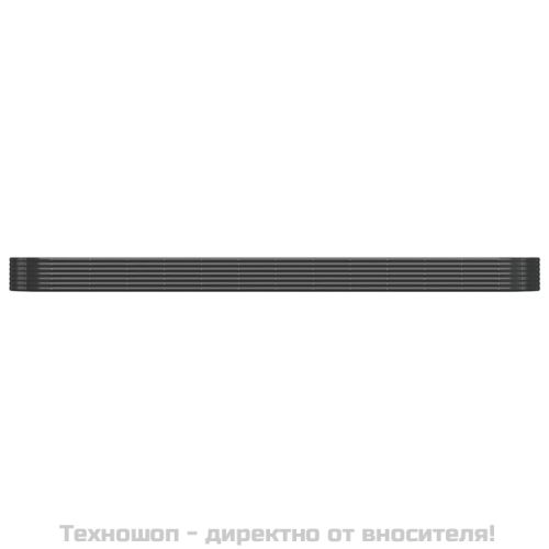 Градинска повдигната леха поцинкована стомана антрацит