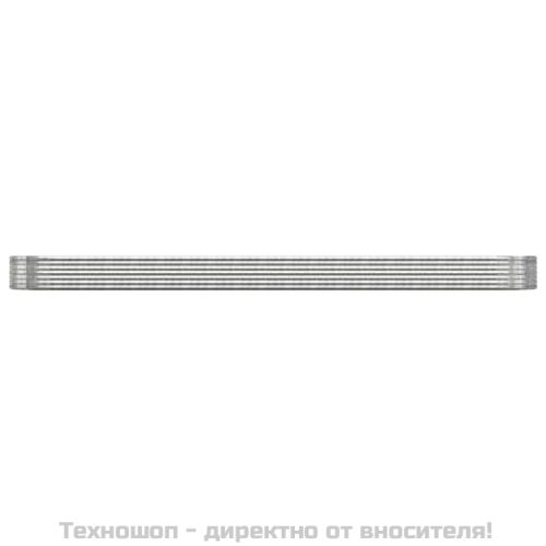 Градинска повдигната леха поцинкована стомана сребрист