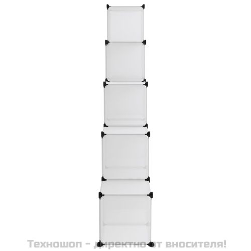 Органайзер с кубични отделения, 15 куба, прозрачен, PP