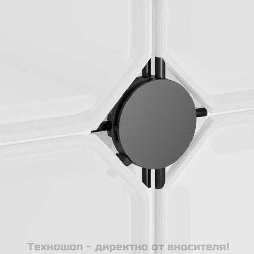 Органайзер за съхранение тип куб с 12 куба и вратички, прозрачен PP