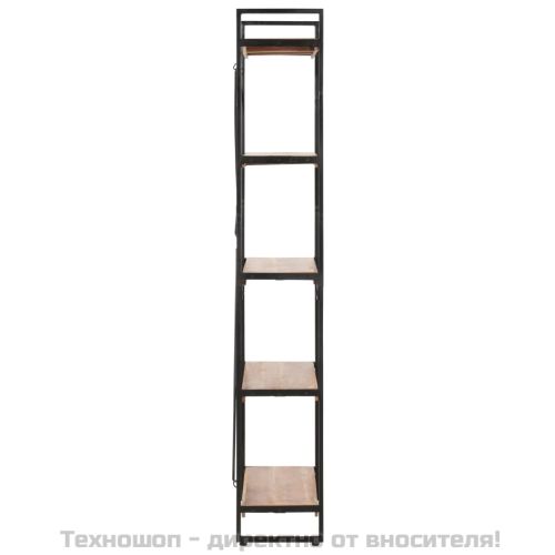 Библиотека с 5 рафта, 140x30x180 см, акация масив