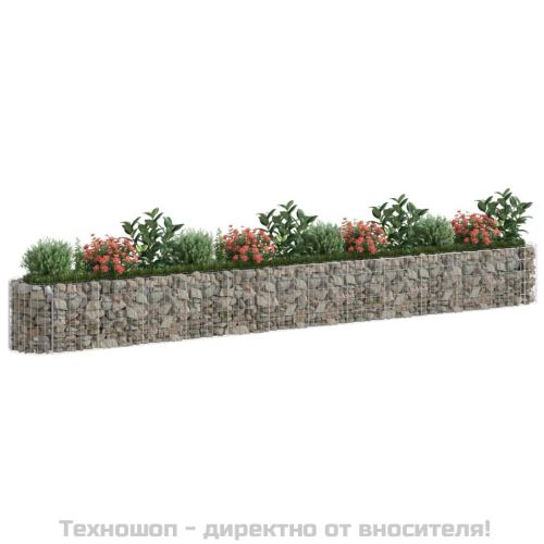 Габион повдигната леха, поцинковано желязо, 470x50x50 cм