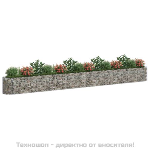 Габион повдигната леха, поцинковано желязо, 540x50x50 cм